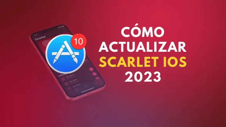 Cómo actualizar Scarlet iOS 2023